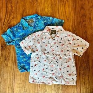 Buzz Cuts Beachy Button Front Shirt Bundle X2
